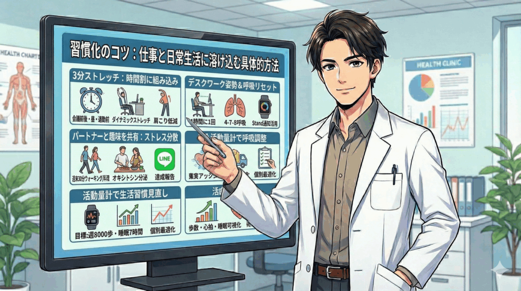 習慣化のコツ:仕事と日常生活に溶け込む具体的方法