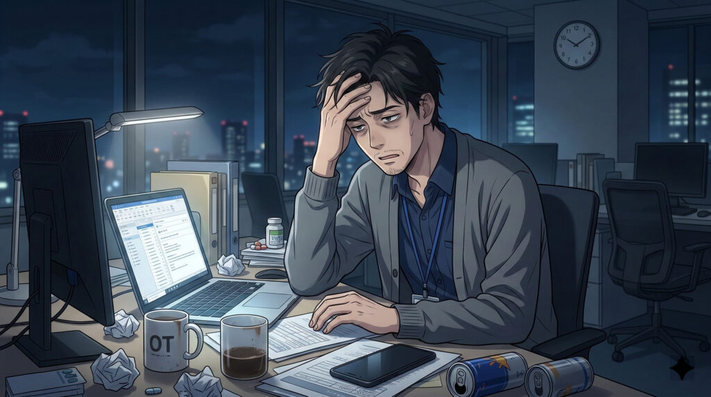 ストレスと神経の消耗：イライラ・不安が続くと疲労回復が遅れる