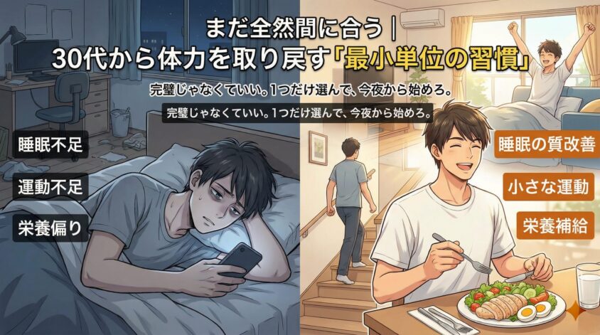 5. まだ全然間に合う｜30代から体力を取り戻す「最小単位の習慣」