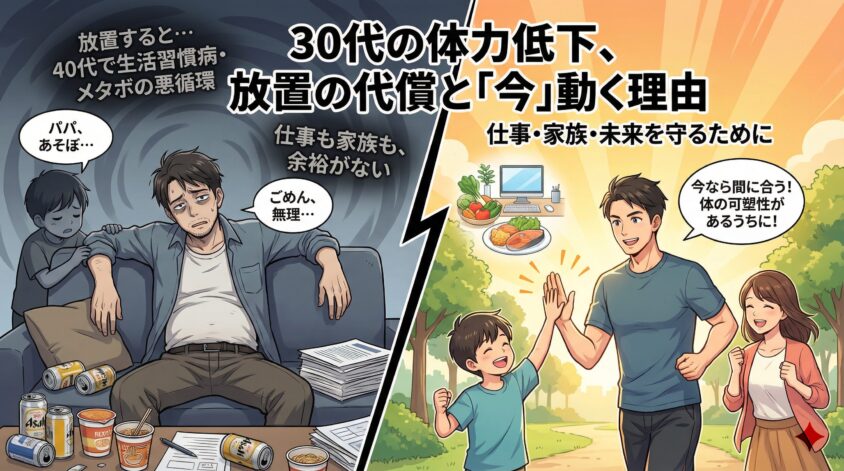 4. 体力低下を放置すると30代・40代でどうなるか