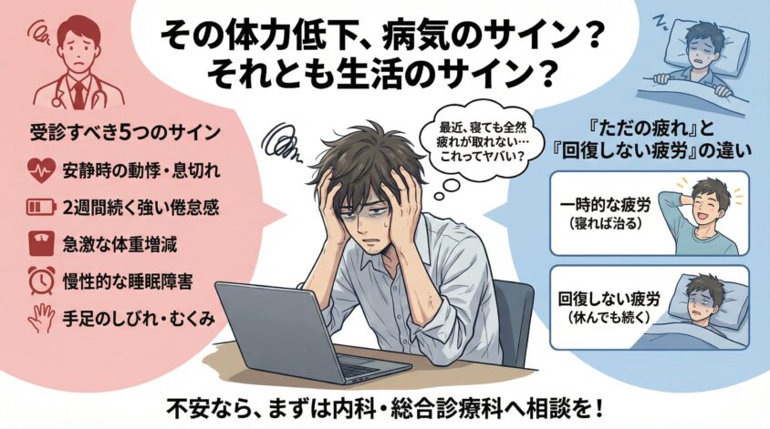 2. その体力低下、病気のサインか生活のサインか？
