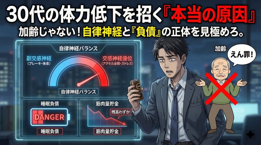 3. 加齢のせいじゃない｜30代の体力低下を招く「本当の原因」