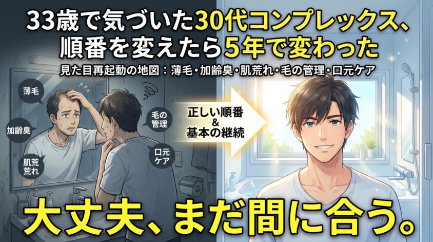 33歳で気づいた30代コンプレックス、順番を変えたら5年で変わった