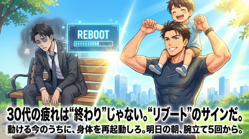 まとめ|30代の疲れは"終わり"のサインじゃない。"リブート"のサインだ