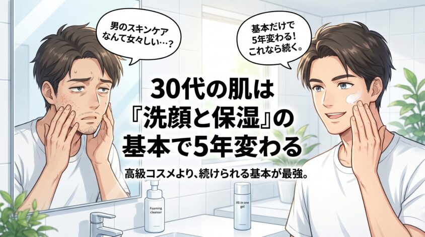 肌荒れ・スキンケア—30代の肌は「洗顔と保湿」の基本で5年変わる