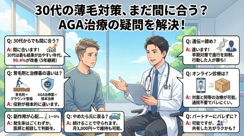 30代の薄毛対策でよくある質問