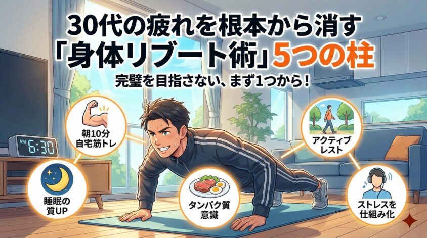 30代の疲れを根本から消す「身体リブート術」5つの柱
