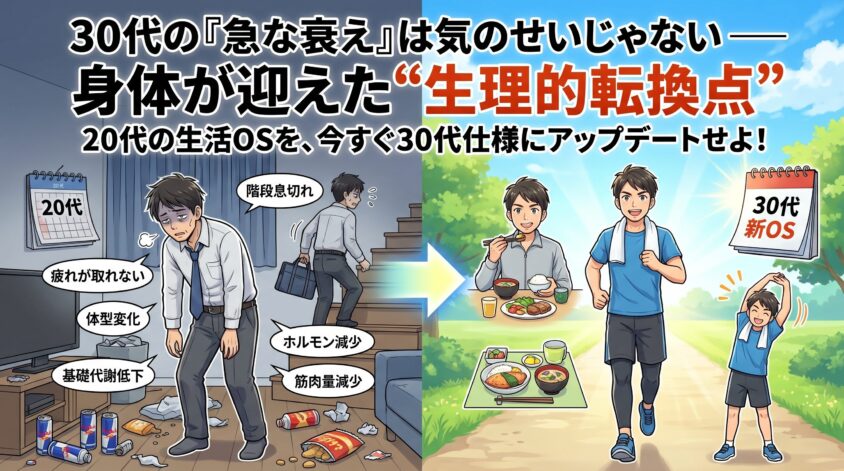 30代の「急な衰え」は気のせいじゃない — 身体が迎えた"生理的転換点"の全体像