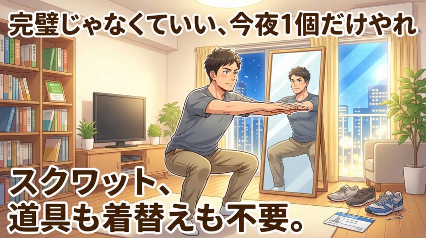 まとめ——完璧じゃなくていい、今夜1個だけやれ