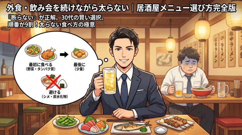 外食・飲み会を続けながら太らない｜居酒屋メニュー選び方完全版