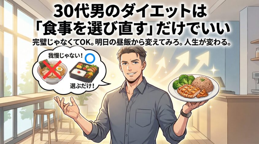 まとめ｜30代男のダイエットは「食事を選び直す」だけでいい