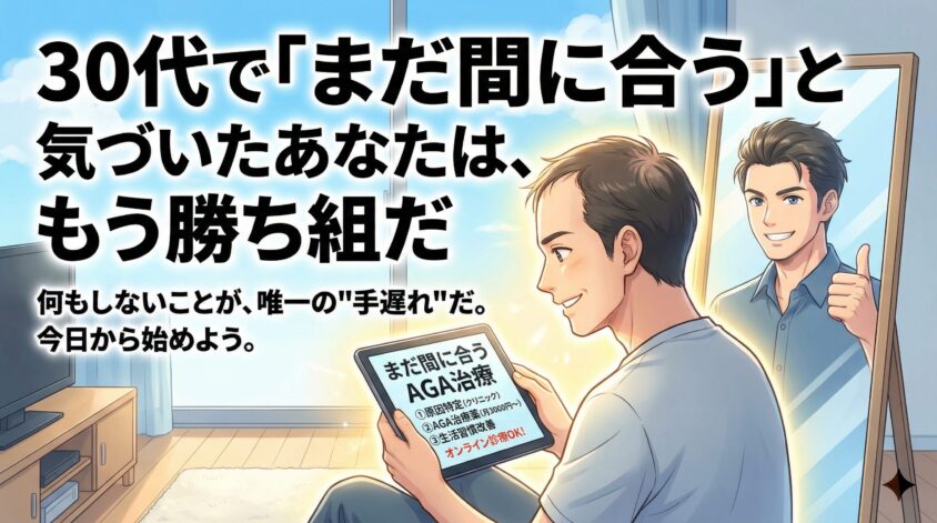 まとめ|30代で「まだ間に合う」と気づいたあなたは、もう勝ち組だ