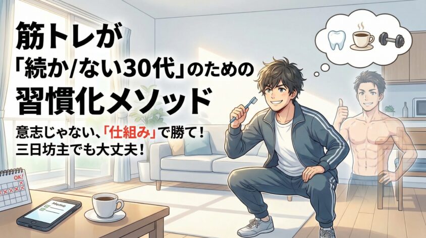 筋トレが「続かない30代」のための習慣化メソッド5選