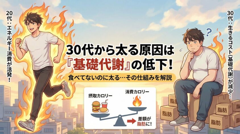 基礎代謝とは何か? なぜ30代から数字が落ちていくのか