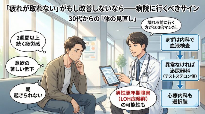 「疲れが取れない」がもし改善しないなら――病院に行くべきサイン